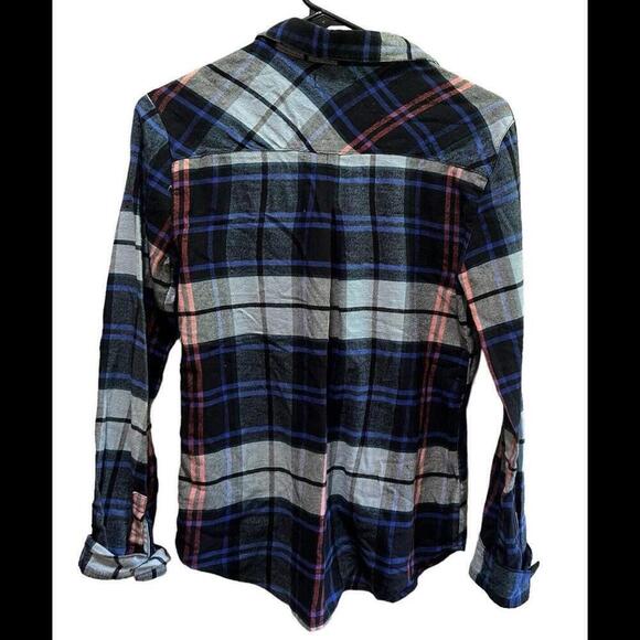 BDG Shirt‎ Womens S Multicolor Plaid  Button Up Blouse Top Academia - Picture 2 of 4